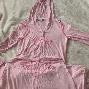 I Pink Hooded Loungewear Set